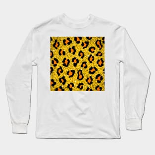 Glitter Cheetah Print Long Sleeve T-Shirt